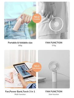 3 IN 1 Mini Hand-held Cooling Fan