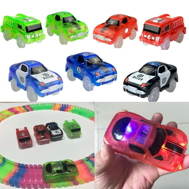 Luminous Racing Track Car