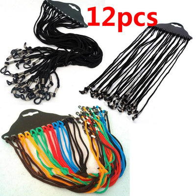 12pcs/lot Adjustable Neck Cord Strap String Landyard Holder For Eyeglass Glasses Sunglasses Random Color