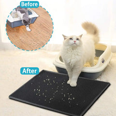 Double-layered Litter Mat - 30x30CM