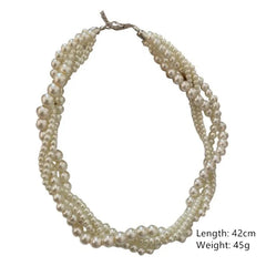 Twining Pearl Choker Necklace