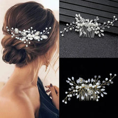 Pearl Rhinestone Hair Accessories