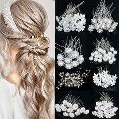 Pearl Rhinestone Hair Accessories