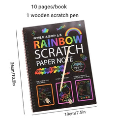 Rainbow Scratch Off Paper Set