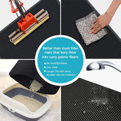 Double-layered Litter Mat - 30x30CM