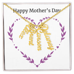 Multi Name Necklace - Happy Mother's Day